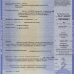 Приложение к диплому о Высшем Психологическом образовании (2007)